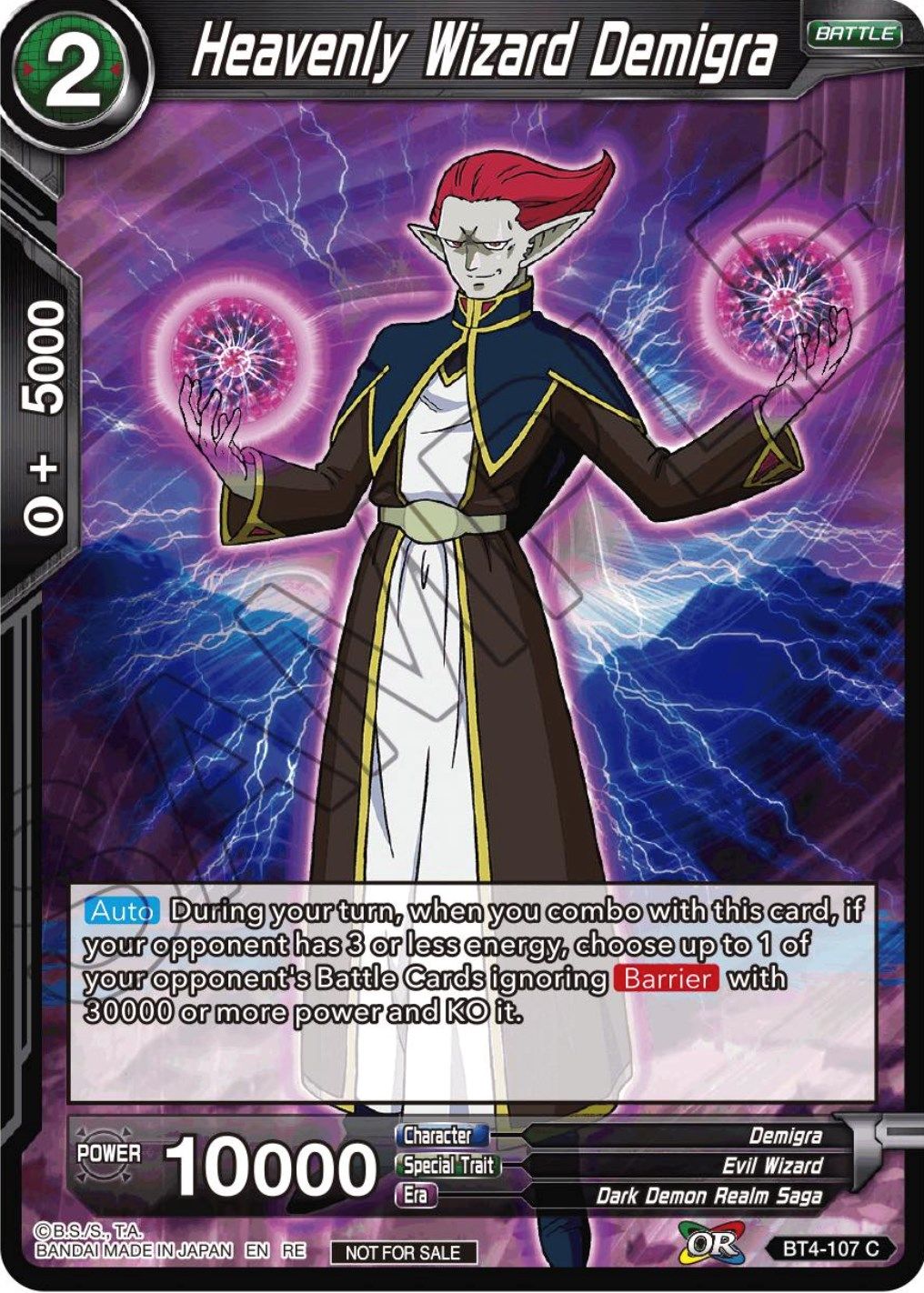 Heavenly Wizard Demigra (Championship Selection Pack 2023 Vol.1) (BT4-107) [Tournament Promotion Cards] | Odin's Place
