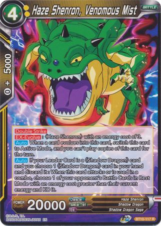 Haze Shenron, Venomous Mist (BT10-117) [Rise of the Unison Warrior 2nd Edition] | Odin's Place