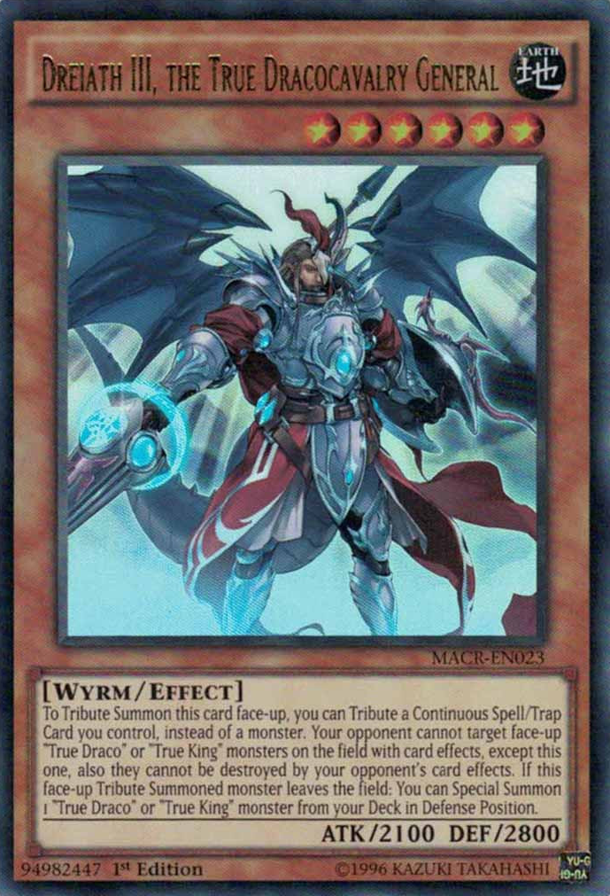 Dreiath III, the True Dracocavalry General [MACR-EN023] Ultra Rare | Odin's Place