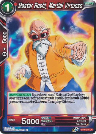 Master Roshi, Martial Virtuoso (BT10-010) [Rise of the Unison Warrior 2nd Edition] | Odin's Place