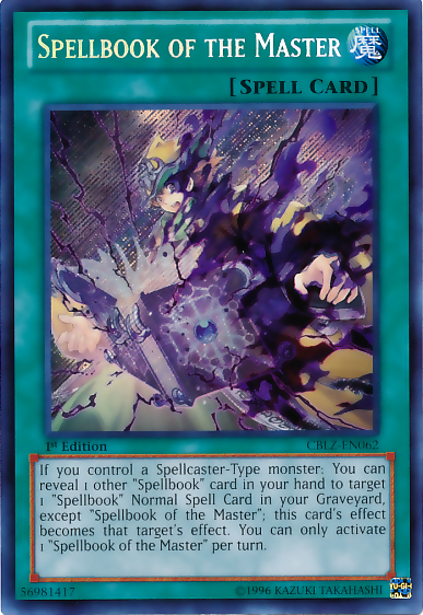 Spellbook of the Master [CBLZ-EN062] Secret Rare | Odin's Place