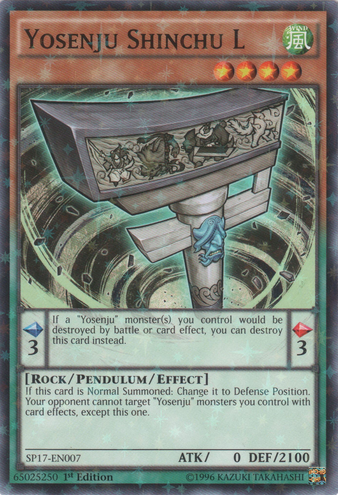 Yosenju Shinchu L [SP17-EN007] Starfoil Rare | Odin's Place