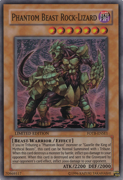 Phantom Beast Rock-Lizard [FOTB-ENSE1] Super Rare | Odin's Place