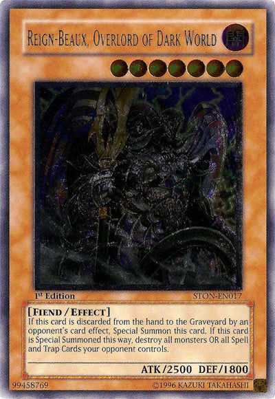 Reign-Beaux, Overlord of Dark World [STON-EN017] Ultimate Rare | Odin's Place