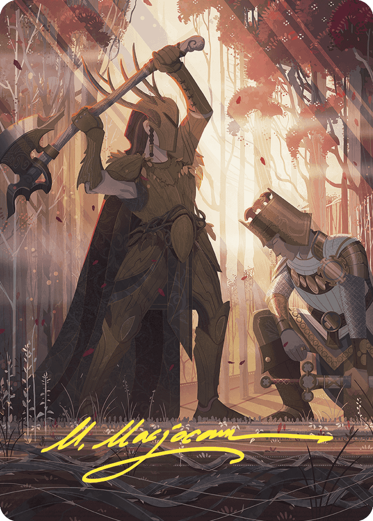 Karmic Justice Art Card (Gold-Stamped Signature) [Wilds of Eldraine Art Series] | Odin's Place