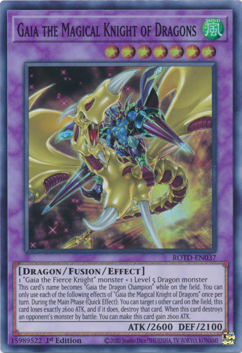 Gaia the Magical Knight of Dragons [ROTD-EN037] Super Rare | Odin's Place