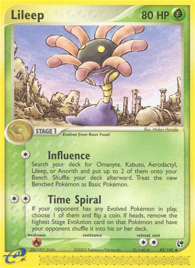 Lileep (42/100) [EX: Sandstorm] | Odin's Place