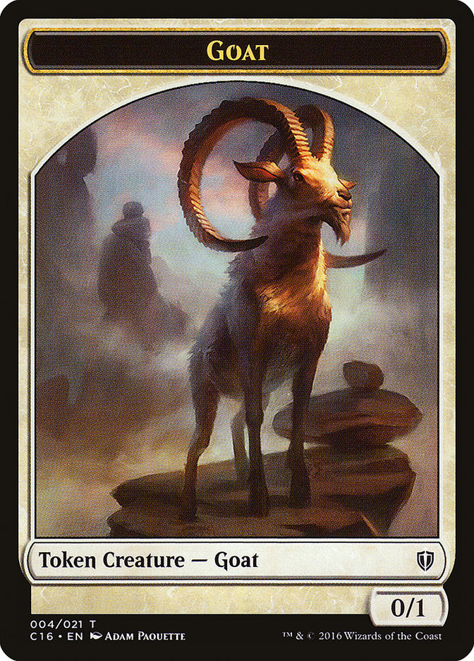 Goat // Thopter Double-Sided Token (4) [Commander 2016 Tokens] | Odin's Place