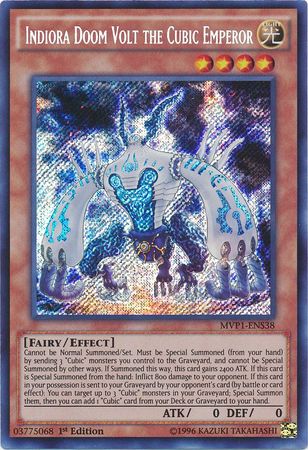 Indiora Doom Volt the Cubic Emperor [MVP1-ENS38] Secret Rare | Odin's Place