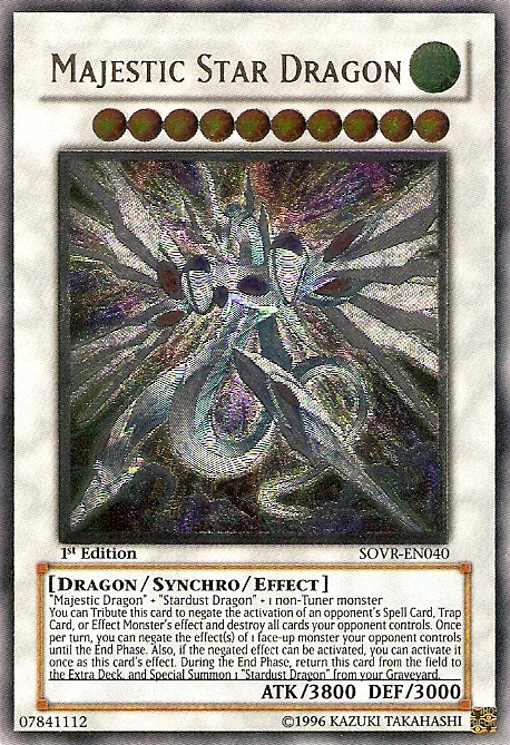 Majestic Star Dragon [SOVR-EN040] Ultimate Rare | Odin's Place