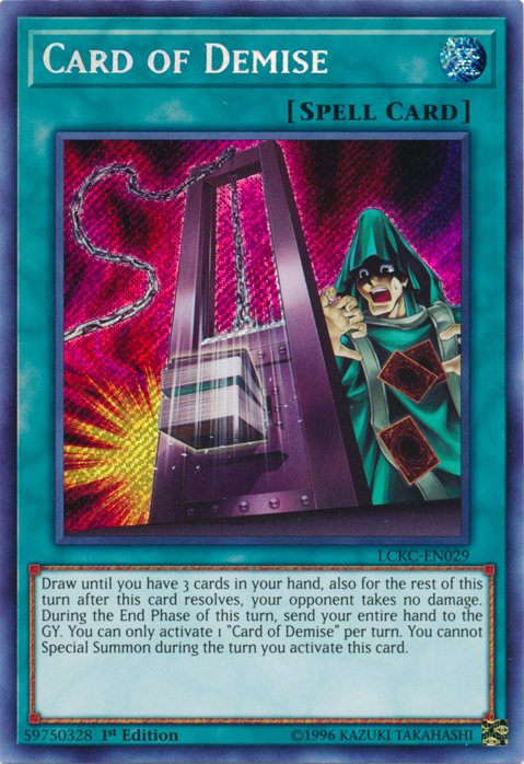 Card of Demise [LCKC-EN029] Secret Rare | Odin's Place