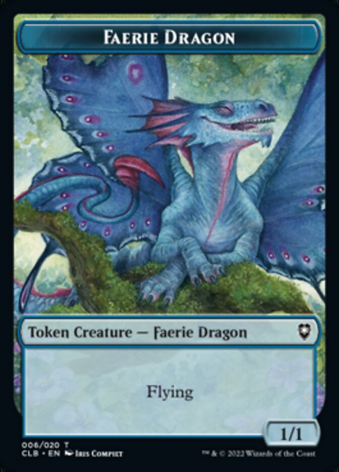 Treasure // Faerie Dragon Double-Sided Token [Commander Legends: Battle for Baldur's Gate Tokens] | Odin's Place