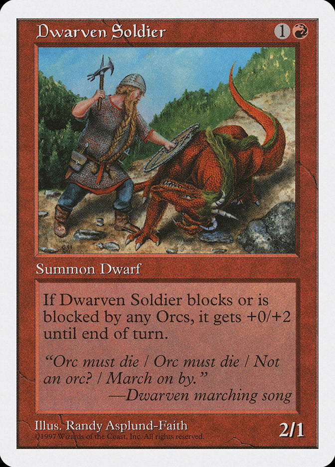 Dwarven Soldier (221) [Fifth Edition] | Odin's Place