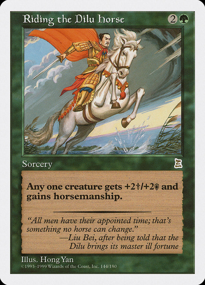 Riding the Dilu Horse (144) [Portal Three Kingdoms] | Odin's Place