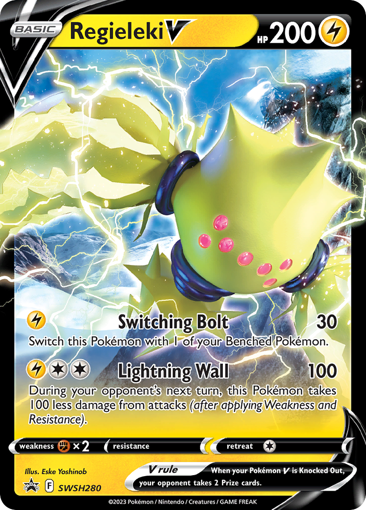 Regieleki V (SWSH280) (Jumbo Card) [Sword & Shield: Black Star Promos] | Odin's Place