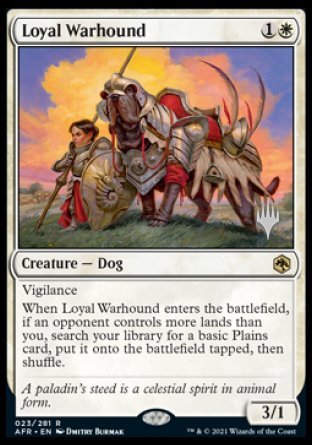 Loyal Warhound (Promo Pack) [Dungeons & Dragons: Adventures in the Forgotten Realms Promos] | Odin's Place