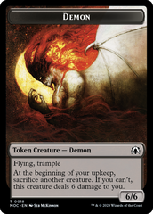 Angel (3) // Demon Double-Sided Token [March of the Machine Commander Tokens] | Odin's Place