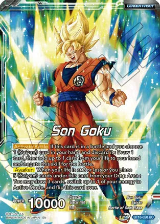 Son Goku // SSG Son Goku, Crimson Warrior (BT16-020) [Realm of the Gods] | Odin's Place