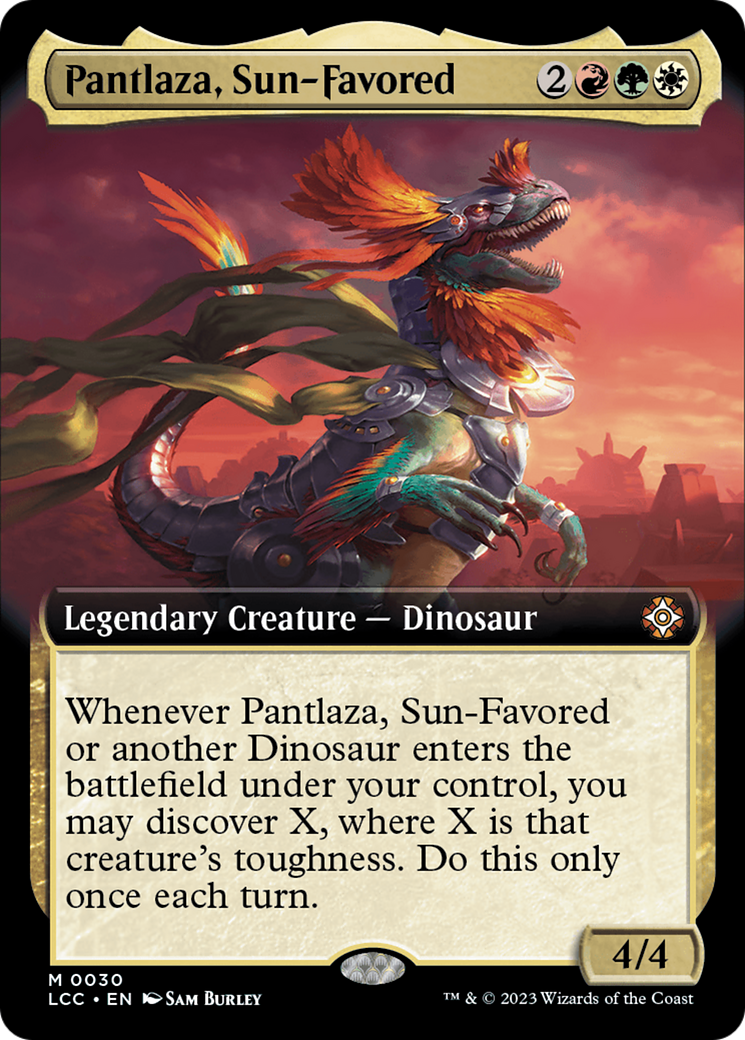 Pantlaza, Sun-Favored (Extended Art) [The Lost Caverns of Ixalan Commander] | Odin's Place