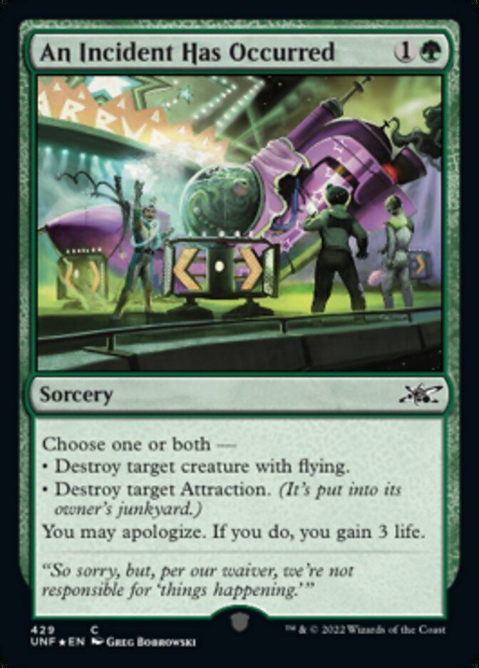 An Incident Has Occurred (Galaxy Foil) [Unfinity] | Odin's Place