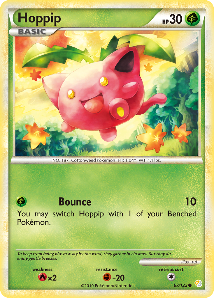 Hoppip (67/123) [HeartGold & SoulSilver: Base Set] | Odin's Place