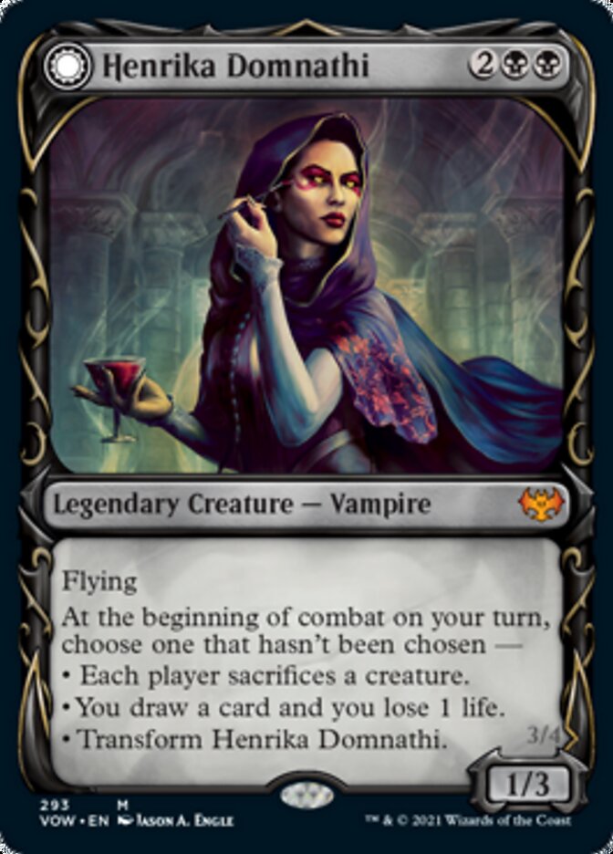 Henrika Domnathi // Henrika, Infernal Seer (Showcase Fang Frame) [Innistrad: Crimson Vow] | Odin's Place