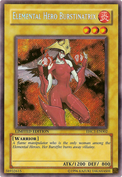 Elemental Hero Burstinatrix [EHC1-EN002] Secret Rare | Odin's Place