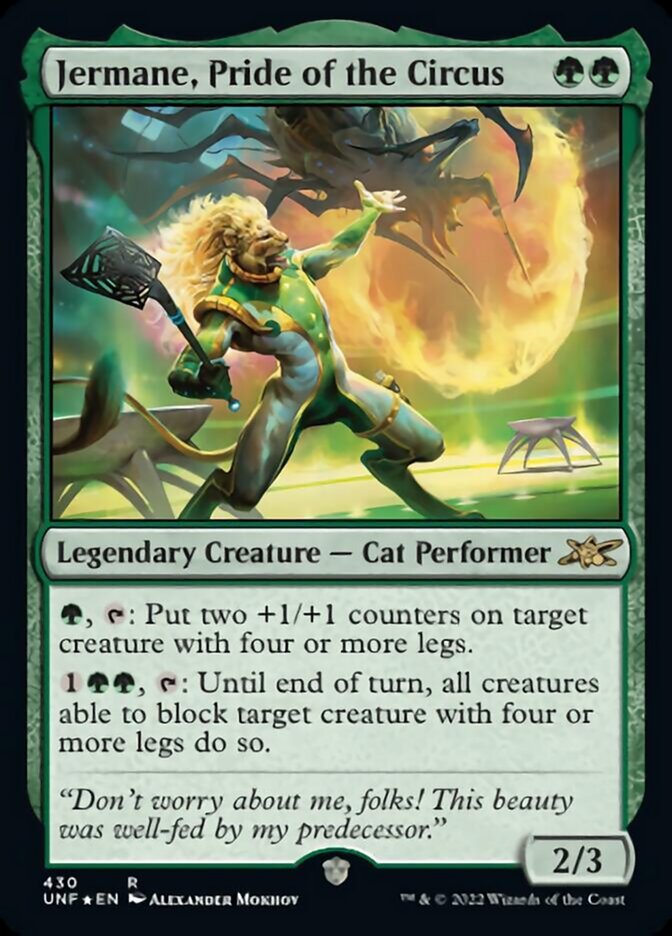 Jermane, Pride of the Circus (Galaxy Foil) [Unfinity] | Odin's Place