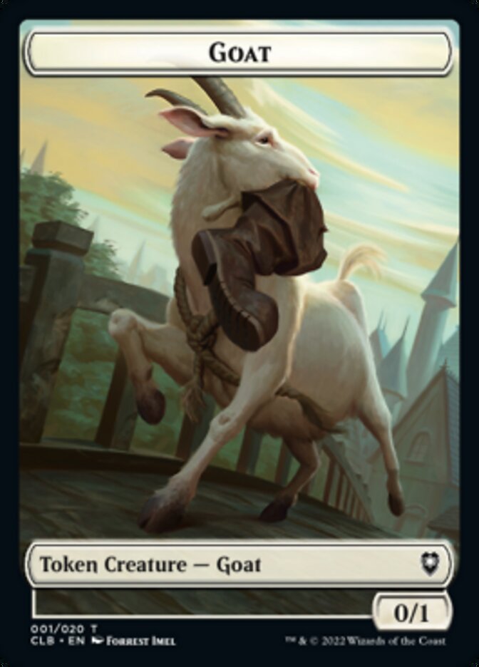 Treasure // Goat Double-Sided Token [Commander Legends: Battle for Baldur's Gate Tokens] | Odin's Place