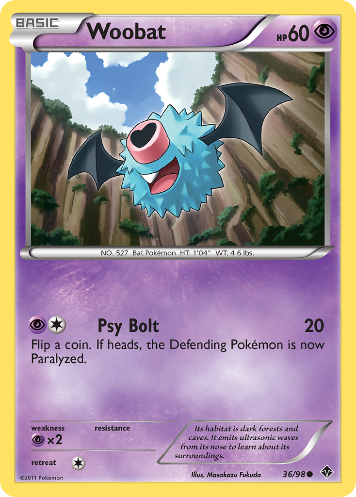 Woobat (36/98) [Black & White: Emerging Powers] | Odin's Place