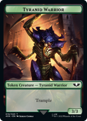Tyranid (17) // Tyranid Warrior Double-Sided Token [Warhammer 40,000 Tokens] | Odin's Place