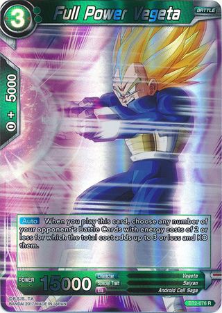 Full Power Vegeta (BT2-076) [Union Force] | Odin's Place