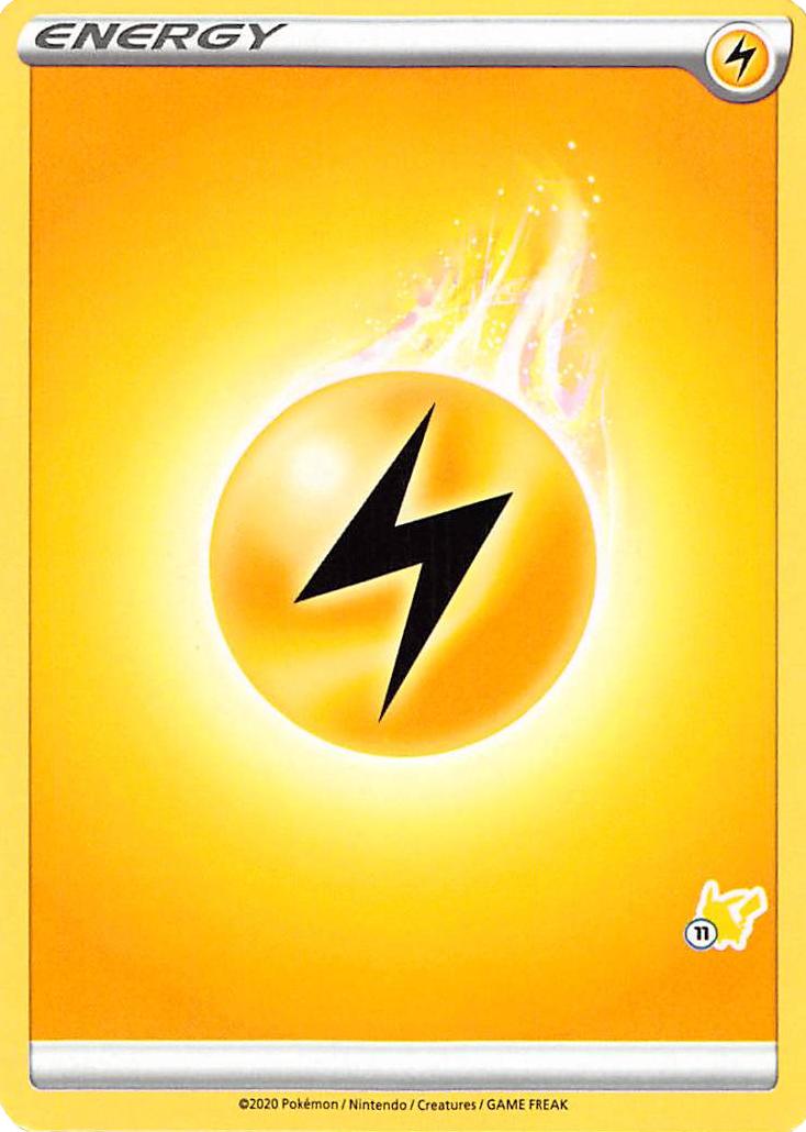 Lightning Energy (Pikachu Stamp #11) [Battle Academy 2022] | Odin's Place