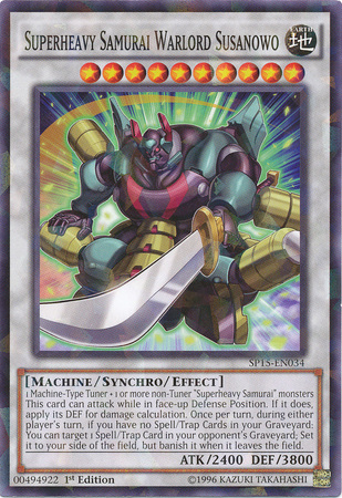 Superheavy Samurai Warlord Susanowo [SP15-EN034] Shatterfoil Rare | Odin's Place