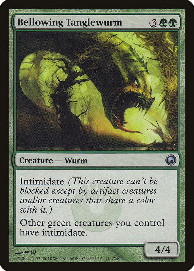 Bellowing Tanglewurm (111) [Scars of Mirrodin] | Odin's Place