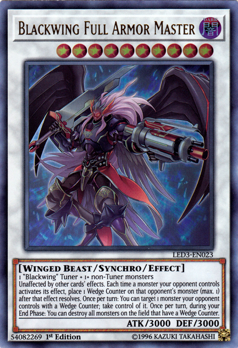 Blackwing Full Armor Master [LED3-EN023] Ultra Rare | Odin's Place