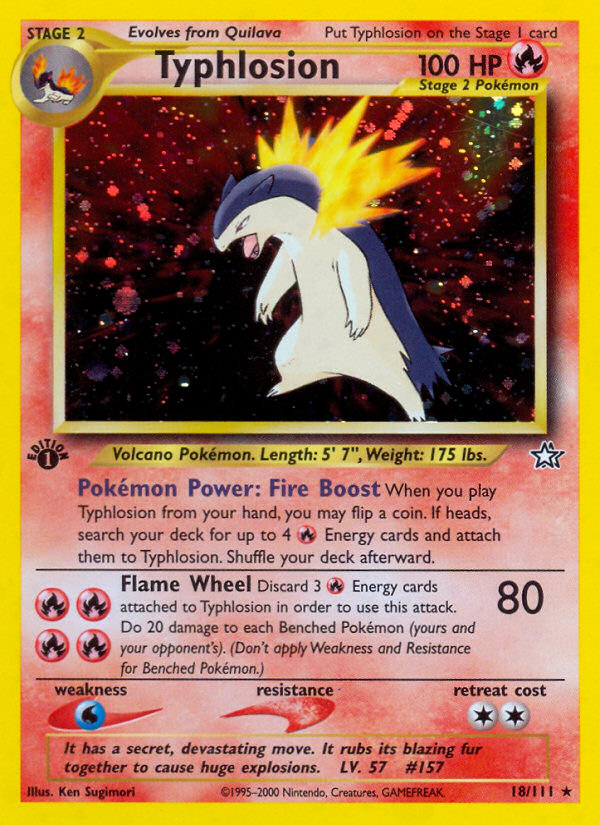 Typhlosion (18/111) [Neo Genesis 1st Edition] | Odin's Place