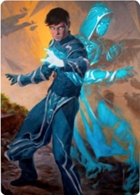 Jace, Mirror Mage 1 Art Card [Zendikar Rising Art Series] | Odin's Place
