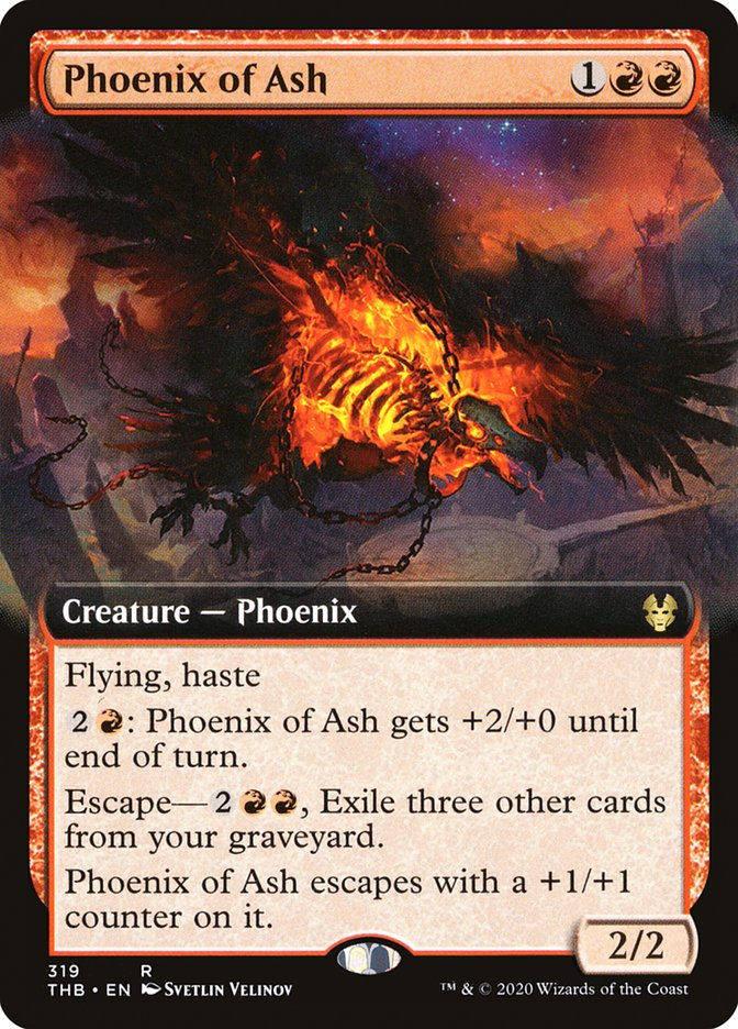 Phoenix of Ash (Extended Art) [Theros Beyond Death] | Odin's Place
