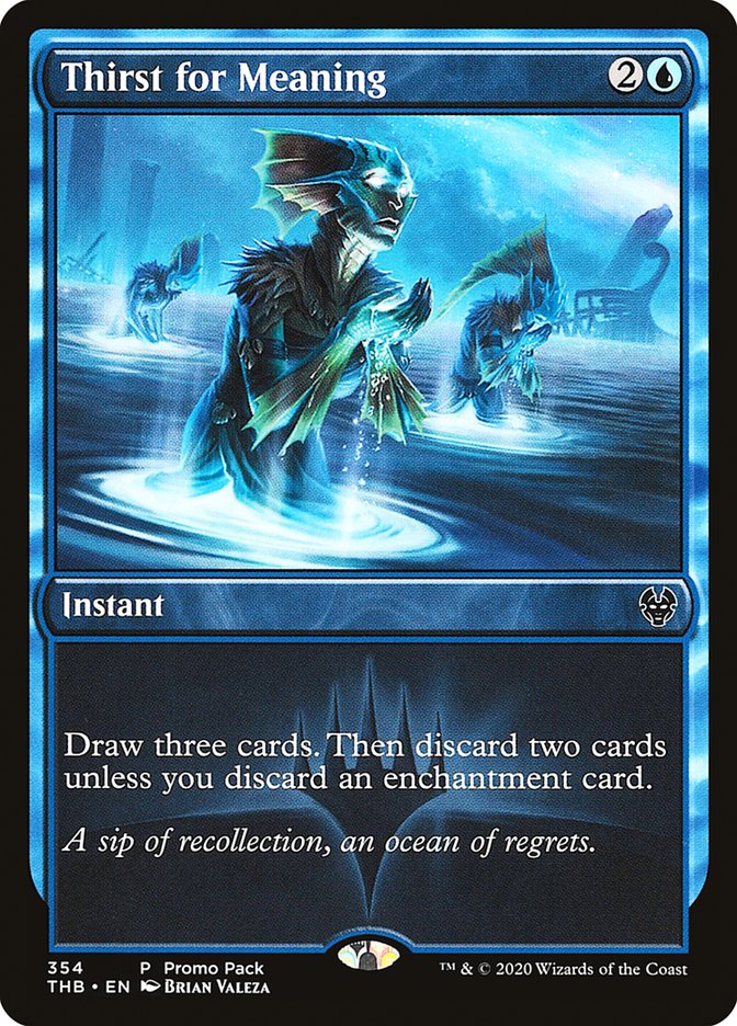 Thirst for Meaning (Promo Pack) [Theros Beyond Death Promos] | Odin's Place