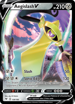 Aegislash V (126/185) [Sword & Shield: Vivid Voltage] | Odin's Place