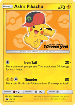 Ash's Pikachu (SM110) [Sun & Moon: Black Star Promos] | Odin's Place