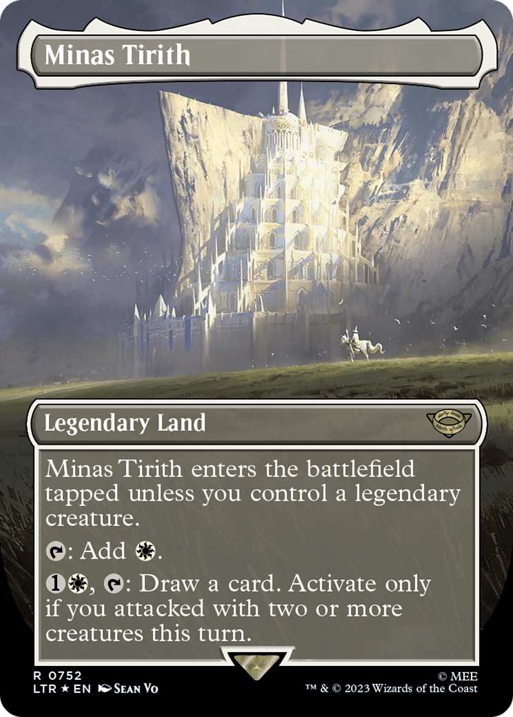 Minas Tirith (Borderless) (Surge Foil) [The Lord of the Rings: Tales of Middle-Earth] | Odin's Place