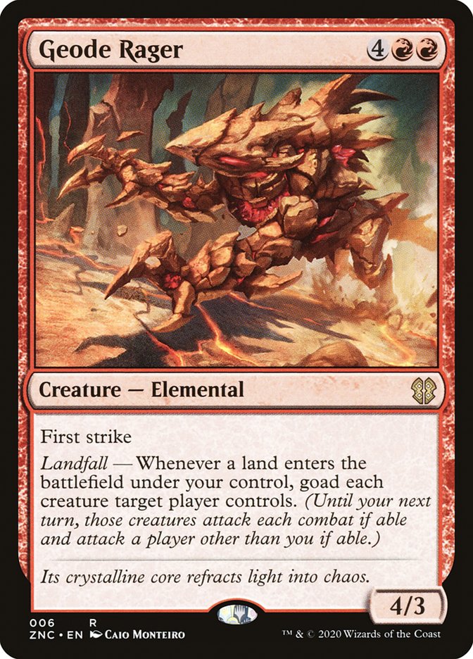 Geode Rager [Zendikar Rising Commander] | Odin's Place