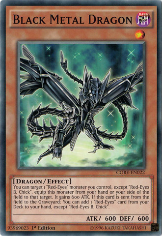 Black Metal Dragon [CORE-EN022] Common | Odin's Place