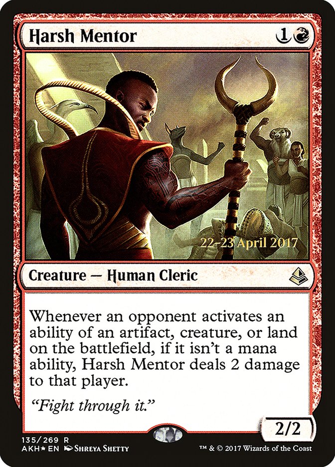 Harsh Mentor (135) [Amonkhet Prerelease Promos] | Odin's Place