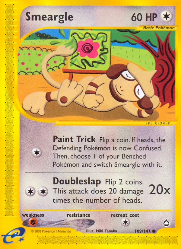 Smeargle (109/147) [Aquapolis] | Odin's Place