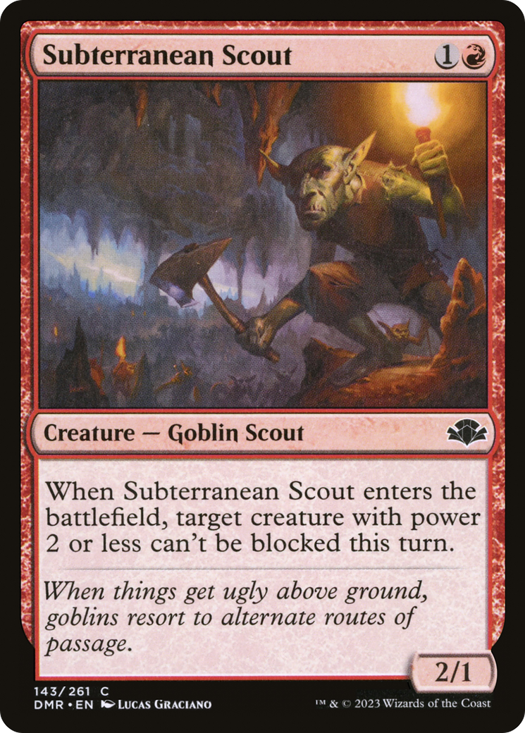 Subterranean Scout [Dominaria Remastered] | Odin's Place