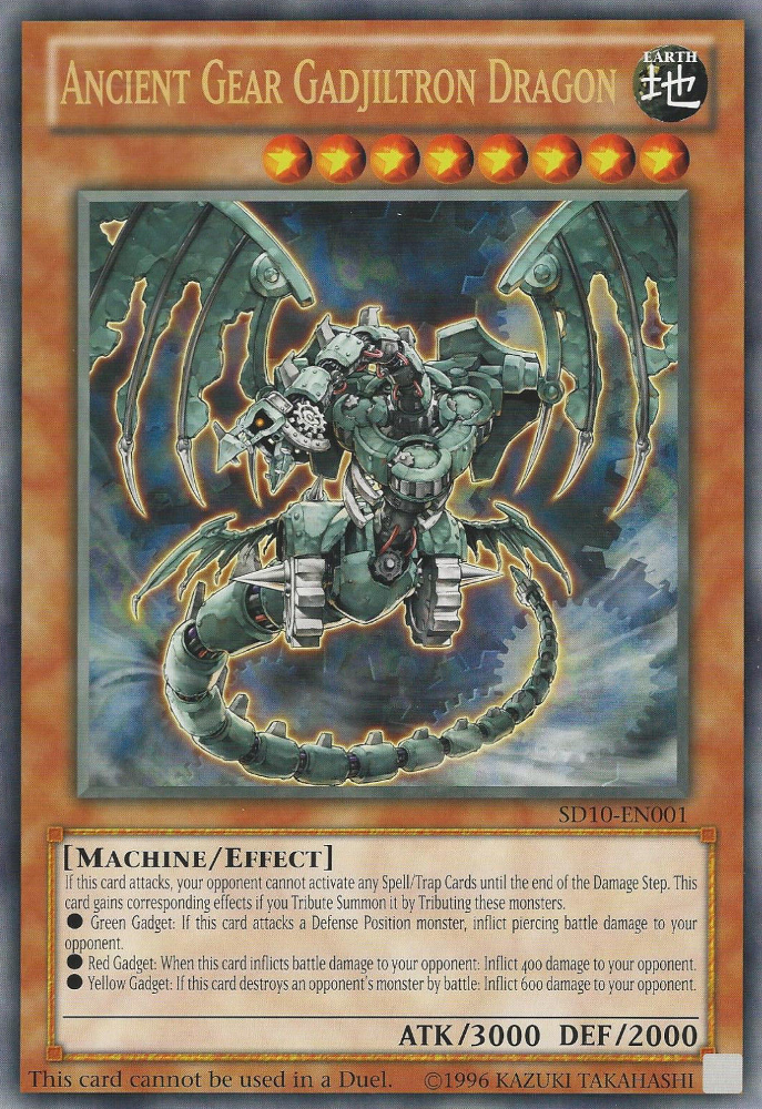 Ancient Gear Gadjiltron Dragon (Oversized) (Machine Madness) [SD10-EN001] Promo | Odin's Place