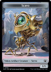 Feather // Servo Double-Sided Token [March of the Machine Commander Tokens] | Odin's Place